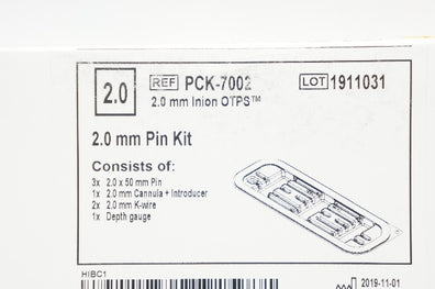 Inion PCK-7002 Osteomed 2.0mm Pin Kit OTPS (x)